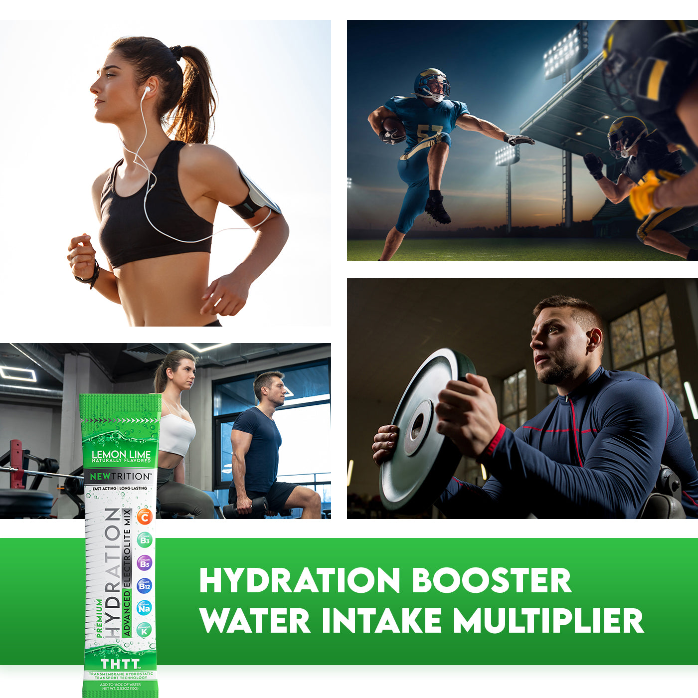 Hydration Packets Electrolyte Drink Powder Packets | Dehydration Relief 12 Servings - Lemon Lime