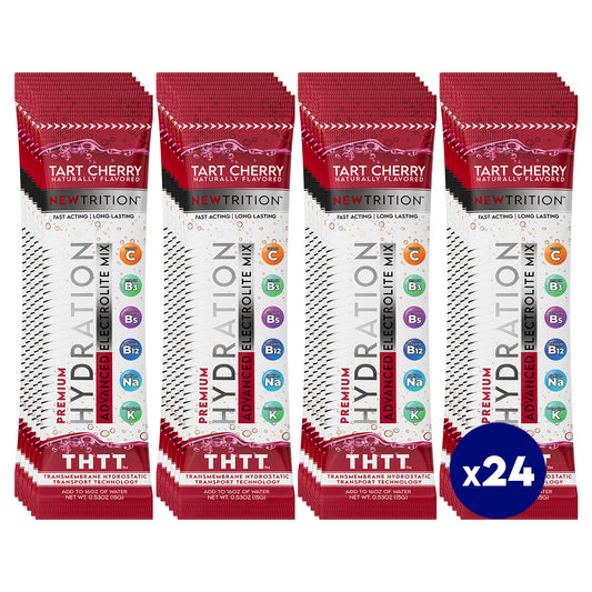 Hydration Packets Electrolyte Drink Powder Packets | Dehydration Relief 24 Servings - Tart Cherry
