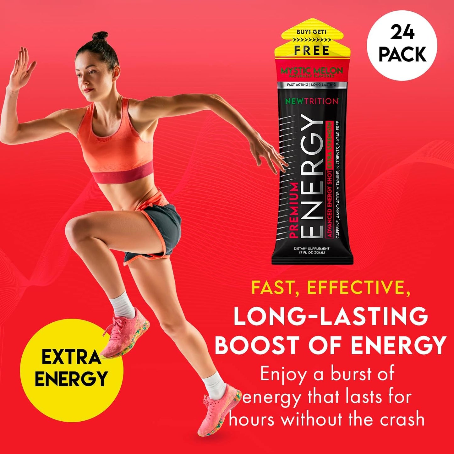 Mystic Melon Flavor Extra Strength Energy Shots