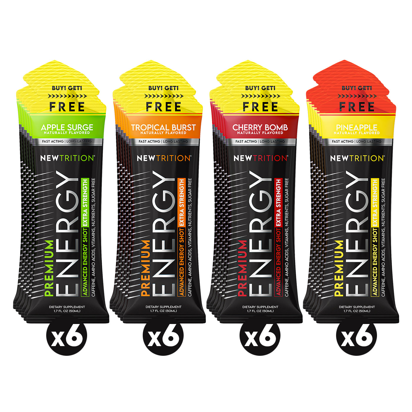 Mixed-2 Flavor Extra Strength Energy Shots